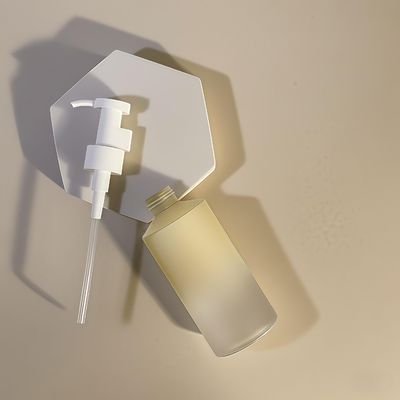 300ml-500ml PET-Zylinder-Lotionpumpflasche für Kosmetikverpackungen mit anpassbarem Logodruck