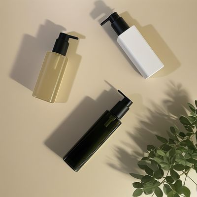 PET-Plastikflasche mit Presspumpenversiegelung für kosmetische Körperpflegeverpackungen in individuellen Farben