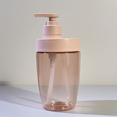 400 ml 500 ml PET-Kosmetikflasche aus Kunststoff mit Presspumpe für ätherisches Shampoo und Lotion