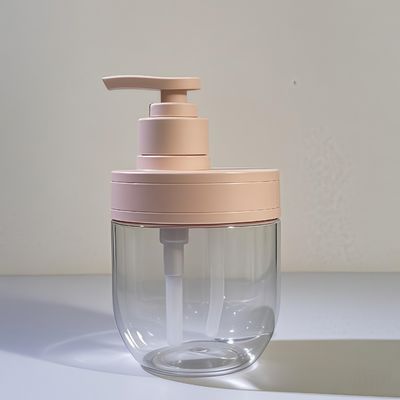 400 ml 500 ml PET-Kosmetikflasche aus Kunststoff mit Presspumpe für ätherisches Shampoo und Lotion