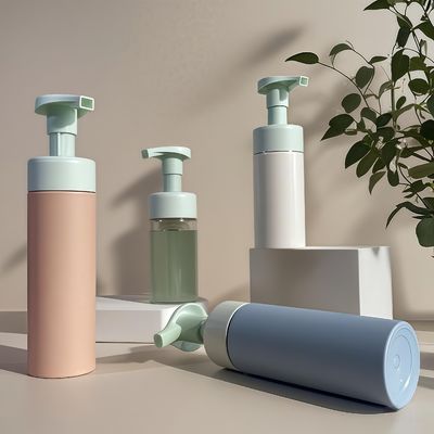 100 ml 120 ml 160 ml Plastik-Kosmetikflasche PET-Flasche für Shampoo Lotion Körperwasch mit Presspumpe und benutzerdefinierte Farbe