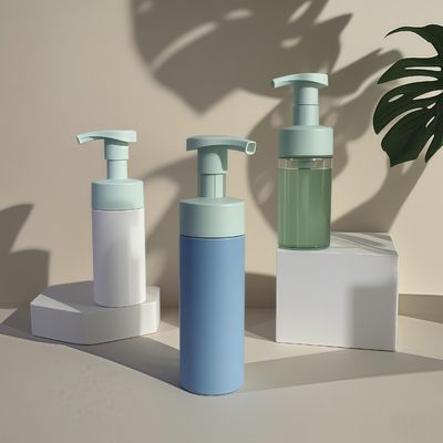 100 ml 120 ml 160 ml Plastik-Kosmetikflasche PET-Flasche für Shampoo Lotion Körperwasch mit Presspumpe und benutzerdefinierte Farbe