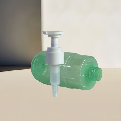 300ml Kapazität Transparente grüne PET-Pump-Spenderflasche für Kosmetik-Lotion mit individuellem Logo