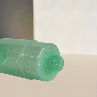 300ml Kapazität Transparente grüne PET-Pump-Spenderflasche für Kosmetik-Lotion mit individuellem Logo