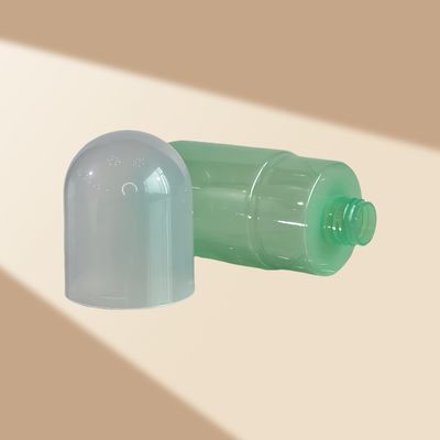 300ml Kapazität Transparente grüne PET-Pump-Spenderflasche für Kosmetik-Lotion mit individuellem Logo