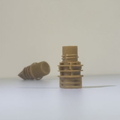 Lebensmittelechter 10mm PE-Kunststoff-Schraubverschluss mit Klappdeckel-Ausgießer, sicherer Rand für Gelee-Produkte für Kinder, flexible Beutelverpackung