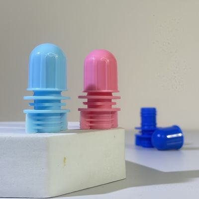 12-mm-Kugelkopf-Kunststoff-PE-Lebensmittelqualität-Tragbarer-Ausguss-Verschluss für Shampoo-Kosmetikprodukte-Verpackung-Schraubverschluss für Beutel mit Ausguss