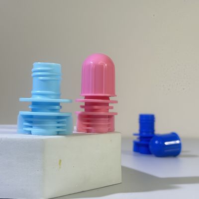 12-mm-Kugelkopf-Kunststoff-PE-Lebensmittelqualität-Tragbarer-Ausguss-Verschluss für Shampoo-Kosmetikprodukte-Verpackung-Schraubverschluss für Beutel mit Ausguss