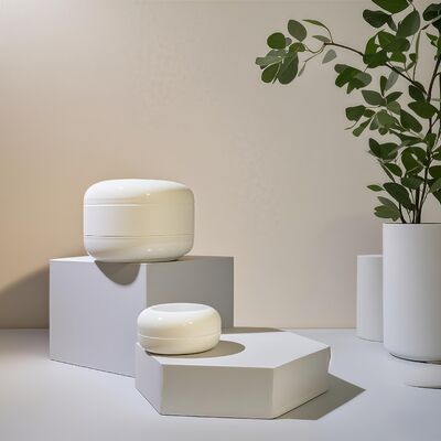 20 ml 40 ml Plastikflächige runde Kosmetikcreme-Gläser für Creme-Lotion-Produkte