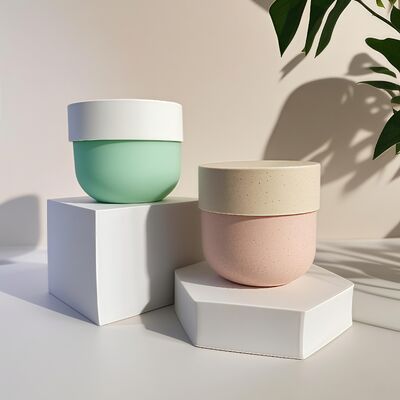 Nahrungsmittel PP Plastikglas mit Schraubendeckel und UV-gedrucktem Etikett für 150-500 ml kosmetische Gesichts- und Körpercremes (Cheer Pack)