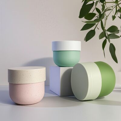 Nahrungsmittel PP Plastikglas mit Schraubendeckel und UV-gedrucktem Etikett für 150-500 ml kosmetische Gesichts- und Körpercremes (Cheer Pack)