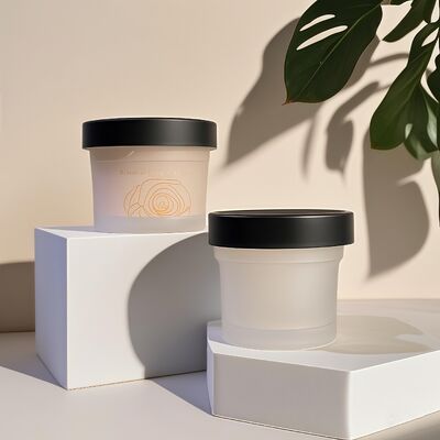 Lebensmittelechter 50-120ml Kunststoff-PP-Behälter mit PET-Basis für kosmetische Cremes, Körperlotionen, Snacks, Süßigkeiten, Kekse, Gelee und Milchaufbewahrung