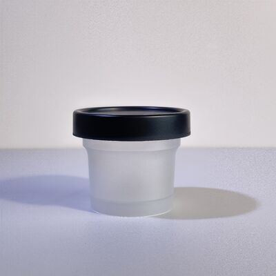 Lebensmittelechter 50-120ml Kunststoff-PP-Behälter mit PET-Basis für kosmetische Cremes, Körperlotionen, Snacks, Süßigkeiten, Kekse, Gelee und Milchaufbewahrung