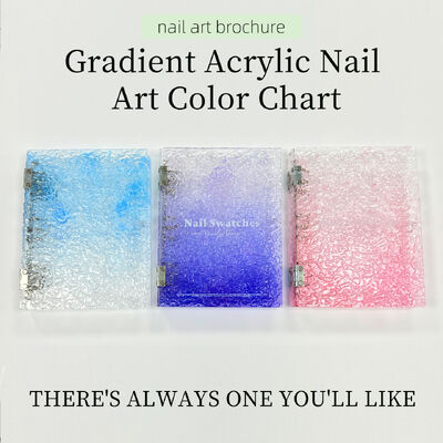 Trennbares Acrylmagnetisches Nagelkunst-Displayboard mit 120/180/240 Farben Schrägfarbbuch Kunststoffwerkzeug für Nagelgel Tipps