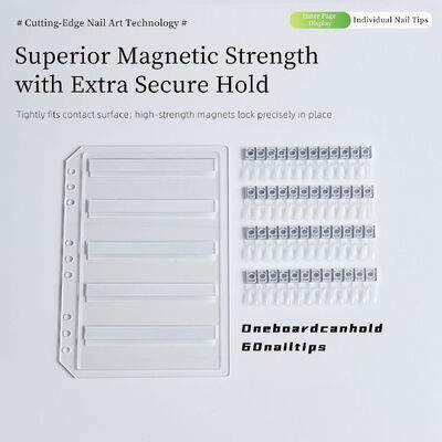 Trennbares Acrylmagnetisches Nagelkunst-Displayboard mit 120/180/240 Farben Schrägfarbbuch Kunststoffwerkzeug für Nagelgel Tipps