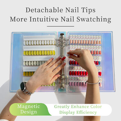 Abnehmbare Acryl-Magnet-Nagelkunst-Displaytafel Farbverlauf 120/180/240 Farbtöne für Kunststoffwerkzeug Nagelgel Nagelbedarf