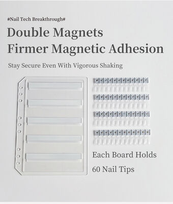 Abnehmbare Acryl-Magnet-Nagelkunst-Displaytafel Farbverlauf 120/180/240 Farbtöne für Kunststoffwerkzeug Nagelgel Nagelbedarf