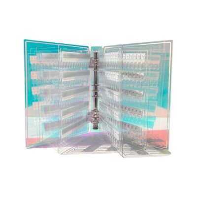 Abnehmbare Acryl-Magnet-Nagelkunst-Displaytafel Farbverlauf 120/180/240 Farbtöne für Kunststoffwerkzeug Nagelgel Nagelbedarf