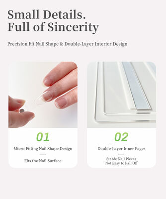 Abnehmbare transparente Acrylmagnetische Nagelkunst Anzeigetafel 120/180/240 Farben Buch Kunststoffwerkzeug für Nagelspitzen Gel