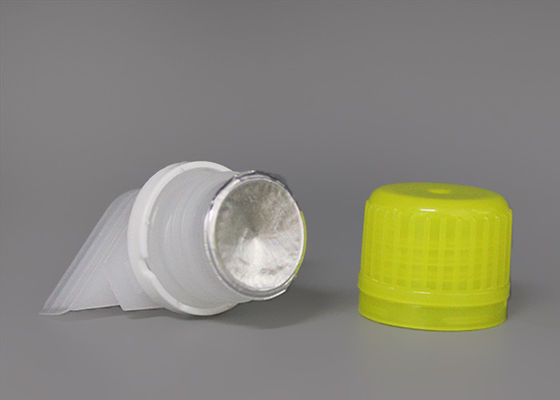 Leck-Beweis PET Nahrungsmittelgrad-Plastik gießt Tüllen-Kappen mit Dichtungs-Zwischenlage für flüssige Taschen