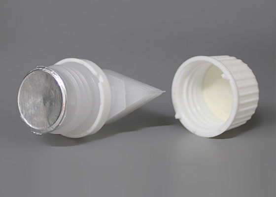 Leck-Beweis PET Nahrungsmittelgrad-Plastik gießt Tüllen-Kappen mit Dichtungs-Zwischenlage für flüssige Taschen