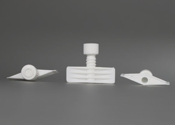 Weiße Polyäthylen-Plastiktorsions-Tüllen-Beutel-Kappe für flexibles Paket Comestic