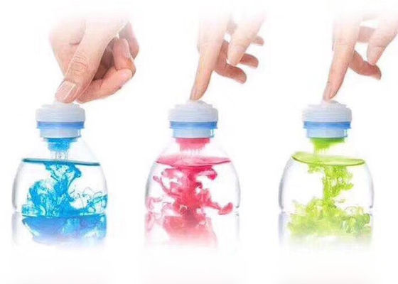 Transparente kreative Presse-Art Plastikflaschenkapseln für das Getränkepulver-Verpacken