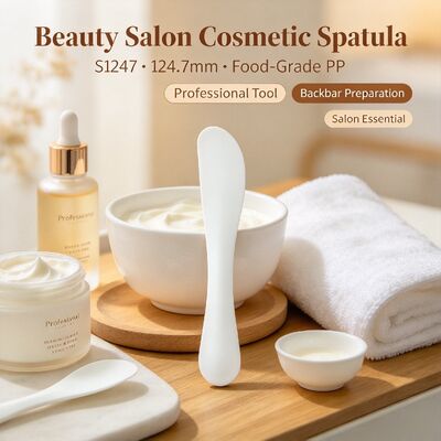 S1247 Lebensmittelgeeignete PP-Kosmetik-Mischspatel für Schönheitssalons | Ideal zum Mischen von Maskenpulver & Schönheitscremepasten. Perfekt für Schönheitssalons, Spa-Studios und DIY-Hautpflege zu Hause. Großhandel verfügbar.