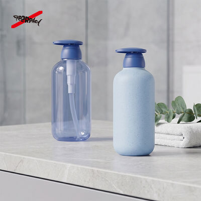 500ml PET Lotion Pump Bottle | Custom Cosmetic Packaging | BPA-free recyclable PET empty bottle for shampoo, body wash, liquid soap. Custom color & logo, bulk wholesale for cosmetic brands.