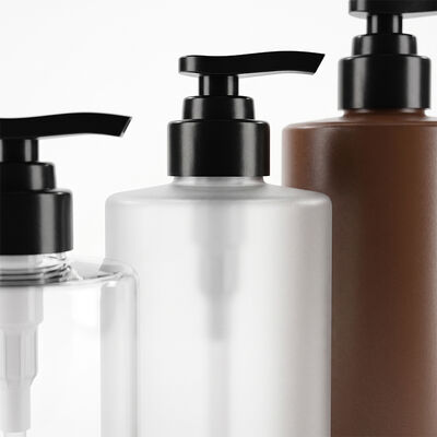 PET Lotion Pump Bottle | 32 Thread Custom Cosmetic PET Packaging | Food-grade recyclable PET lotion pump bottles in 300ml,400ml,500ml,650ml | OEM packaging for shampoo, body wash, for skincare brand