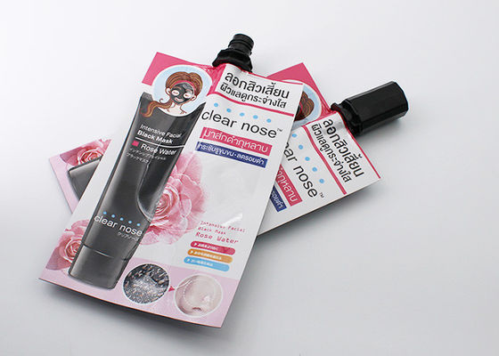 Kosmetische Pasten-kleine flüssige Tüllen-Taschen mit Peitschen-Lockenwickler-Bürsten-Gravüren-Drucken