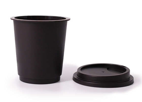 Blaues Instantkaffee-Plastikkasten-Offsetdruck-Presse-Logo für Decafe-Mischungs-Mischungs-Espresso